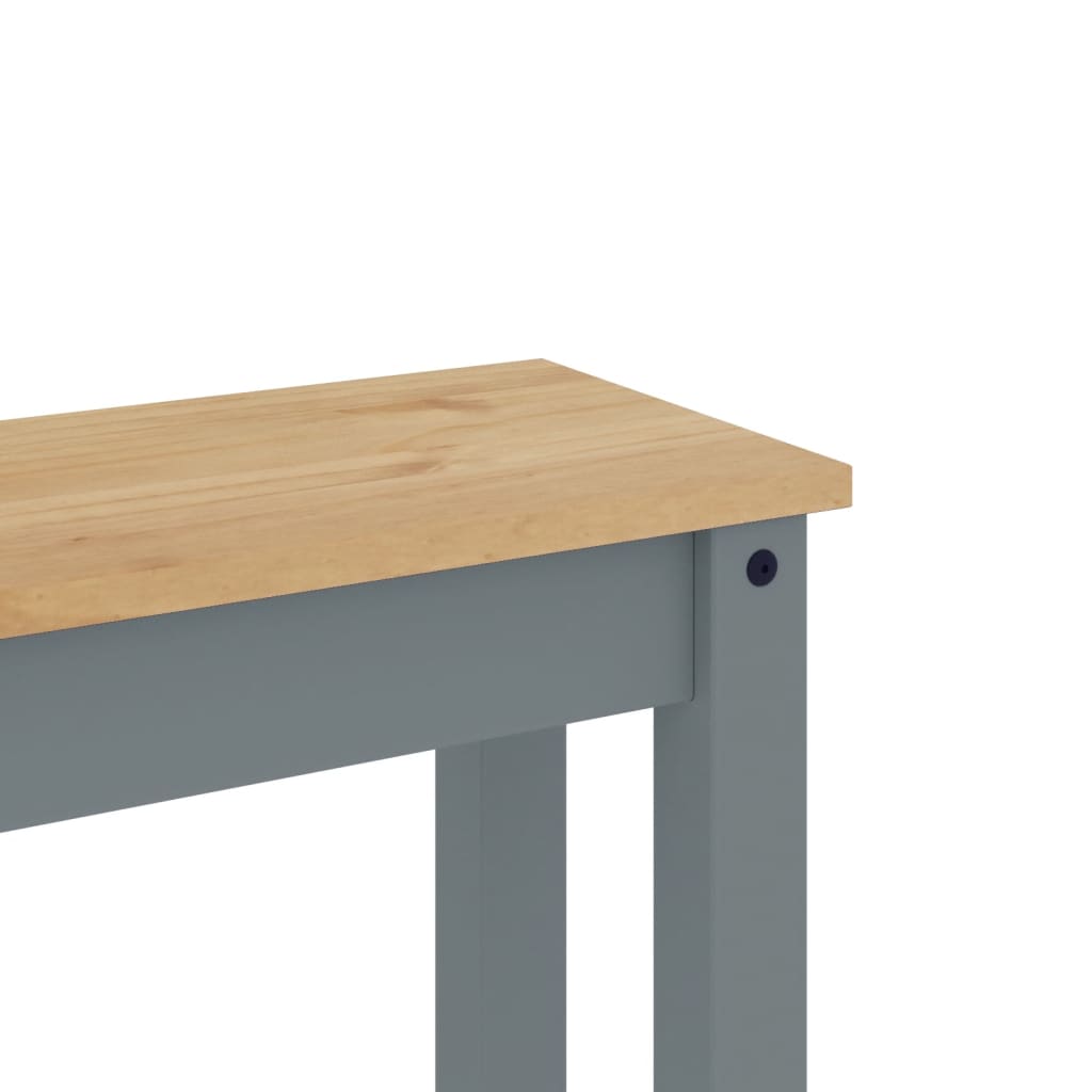 Blagovaonska klupa PANAMA sivi 105x30x45 cm od masivne borovine