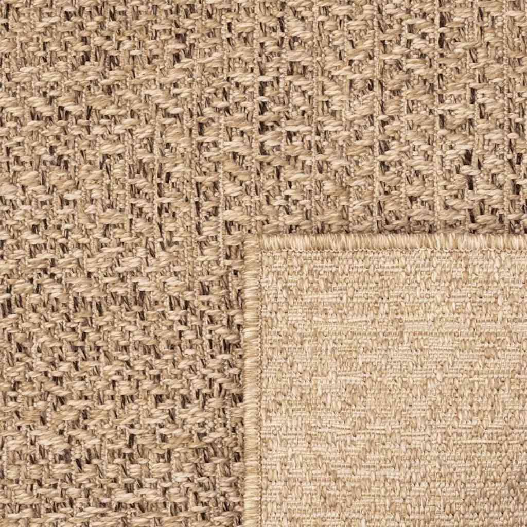 Tepih ZIZUR 200 x 200 cm s izgledom jute unutarnji i vanjski