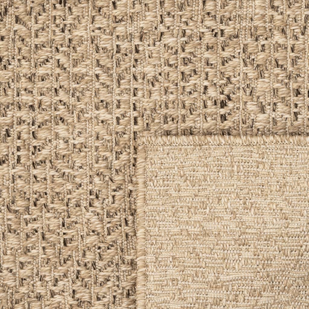 Tepih ZIZUR 200 x 200 cm s izgledom jute unutarnji i vanjski