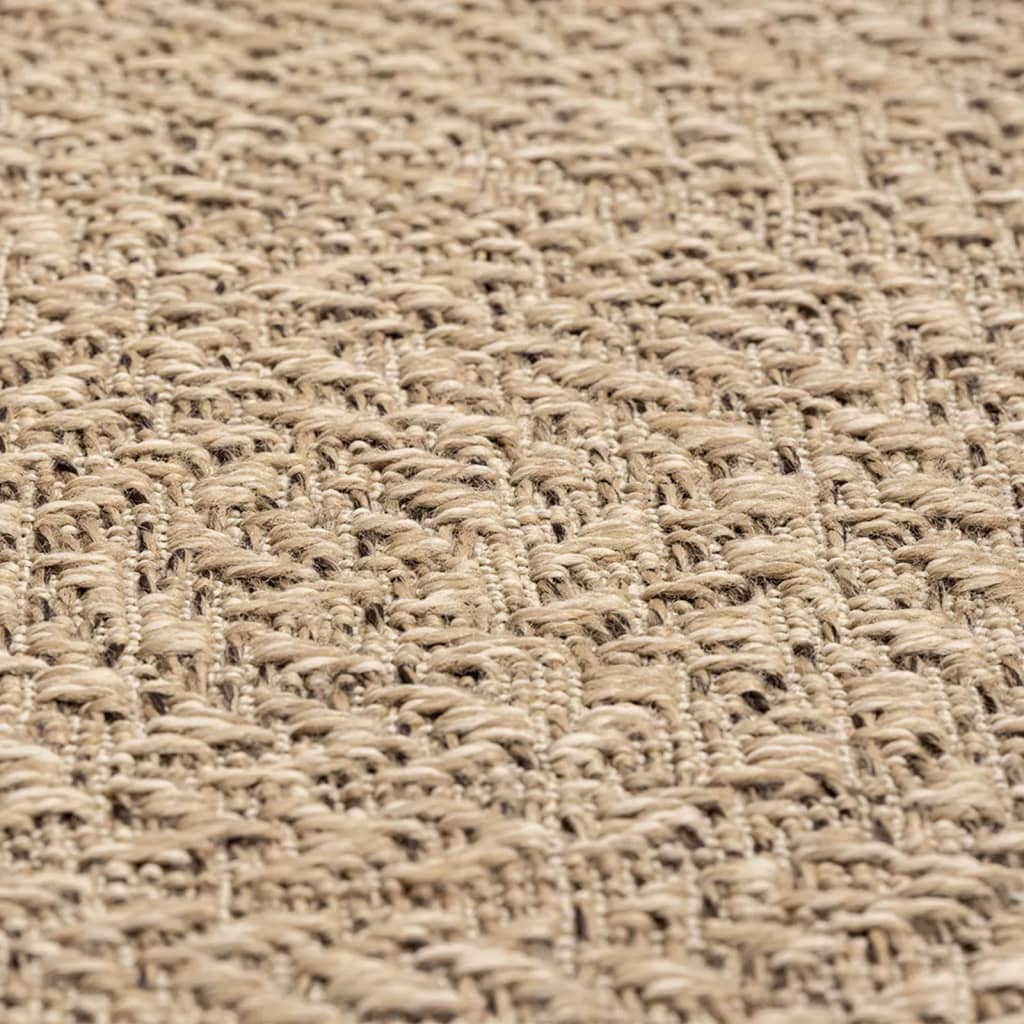 Tepih ZIZUR 200 x 200 cm s izgledom jute unutarnji i vanjski