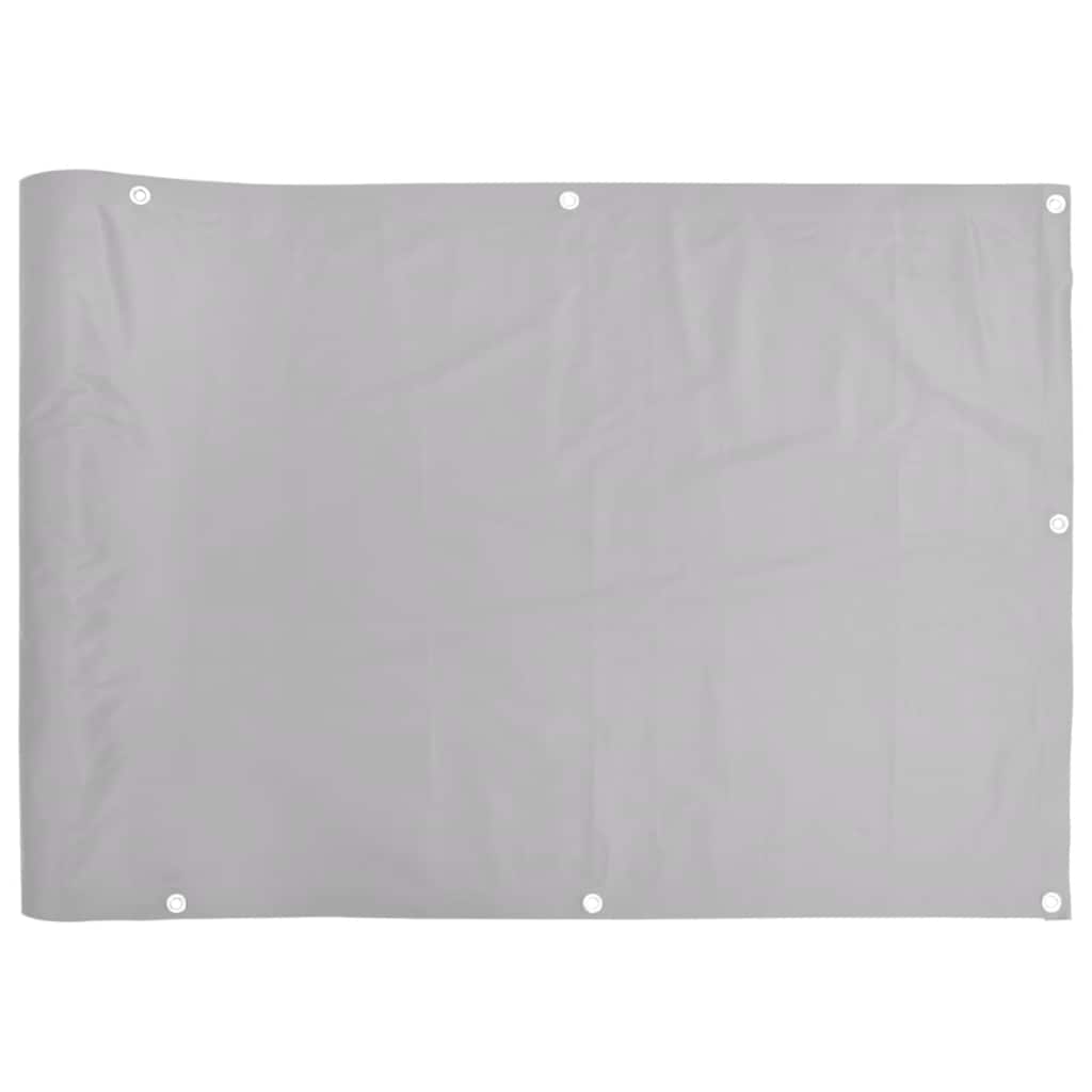 Balkonski zaslon za privatnost sivi 300 x 75 cm PVC