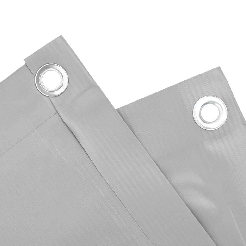 Balkonski zaslon za privatnost sivi 400 x 75 cm PVC