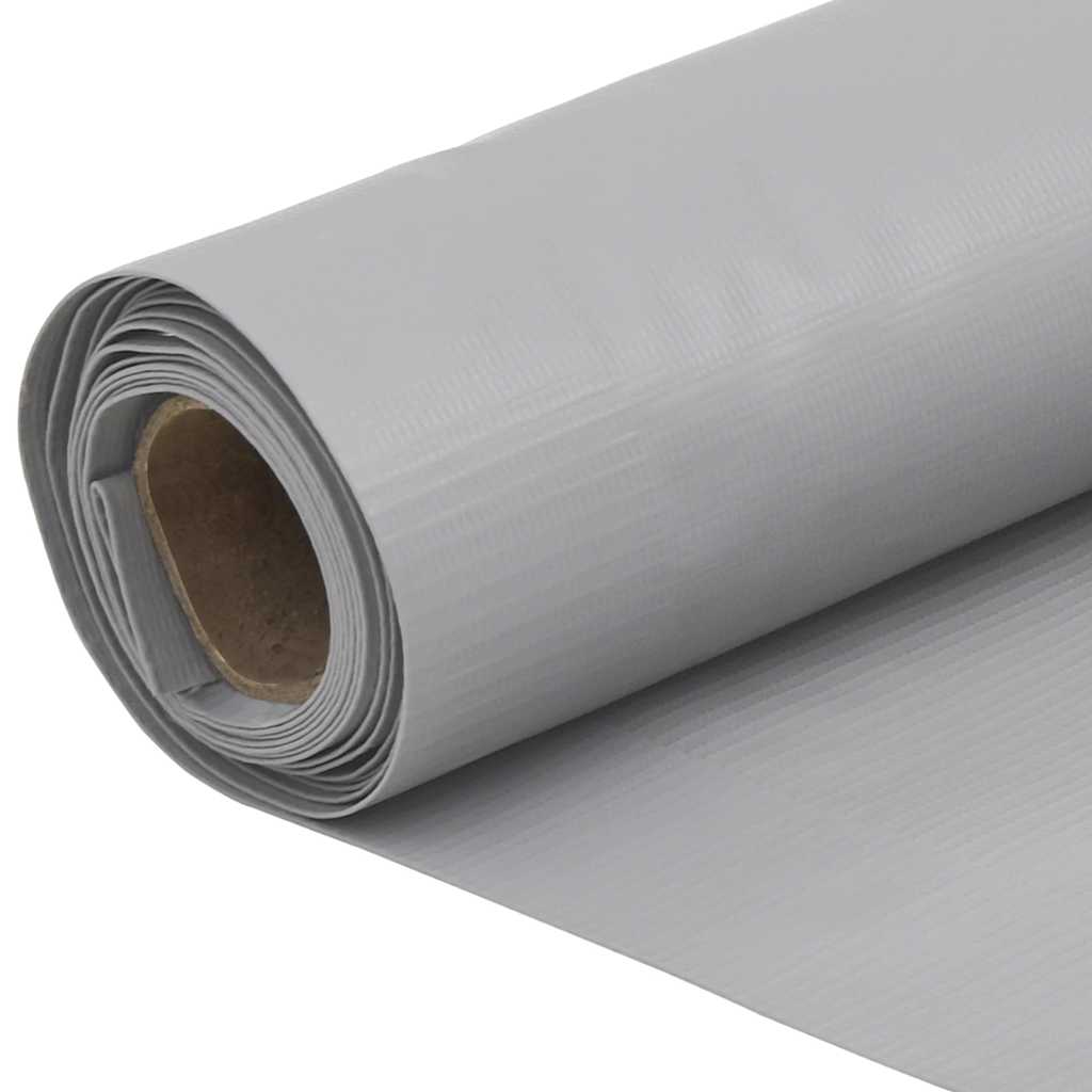 Balkonski zaslon za privatnost sivi 400 x 75 cm PVC