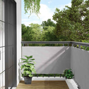 Balkonski zaslon za privatnost sivi 400 x 75 cm PVC