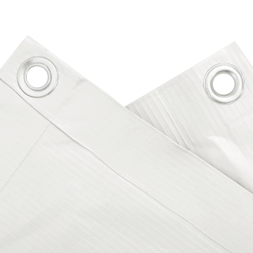 Balkonski zaslon za privatnost bijeli 1000 x 120 cm PVC
