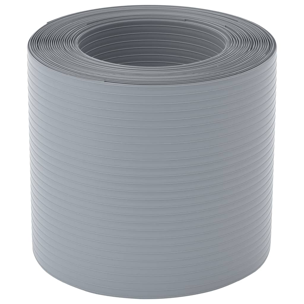 Vrtni zasloni za privatnost 10 kom sivi 252,5x19 cm PVC