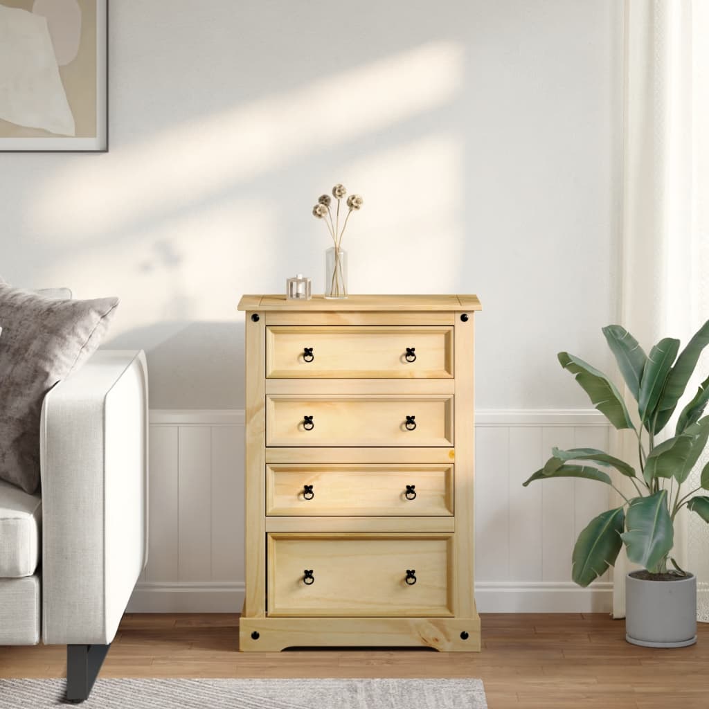 Ladičar Corona 80 x 43 x 114 cm od masivne borovine