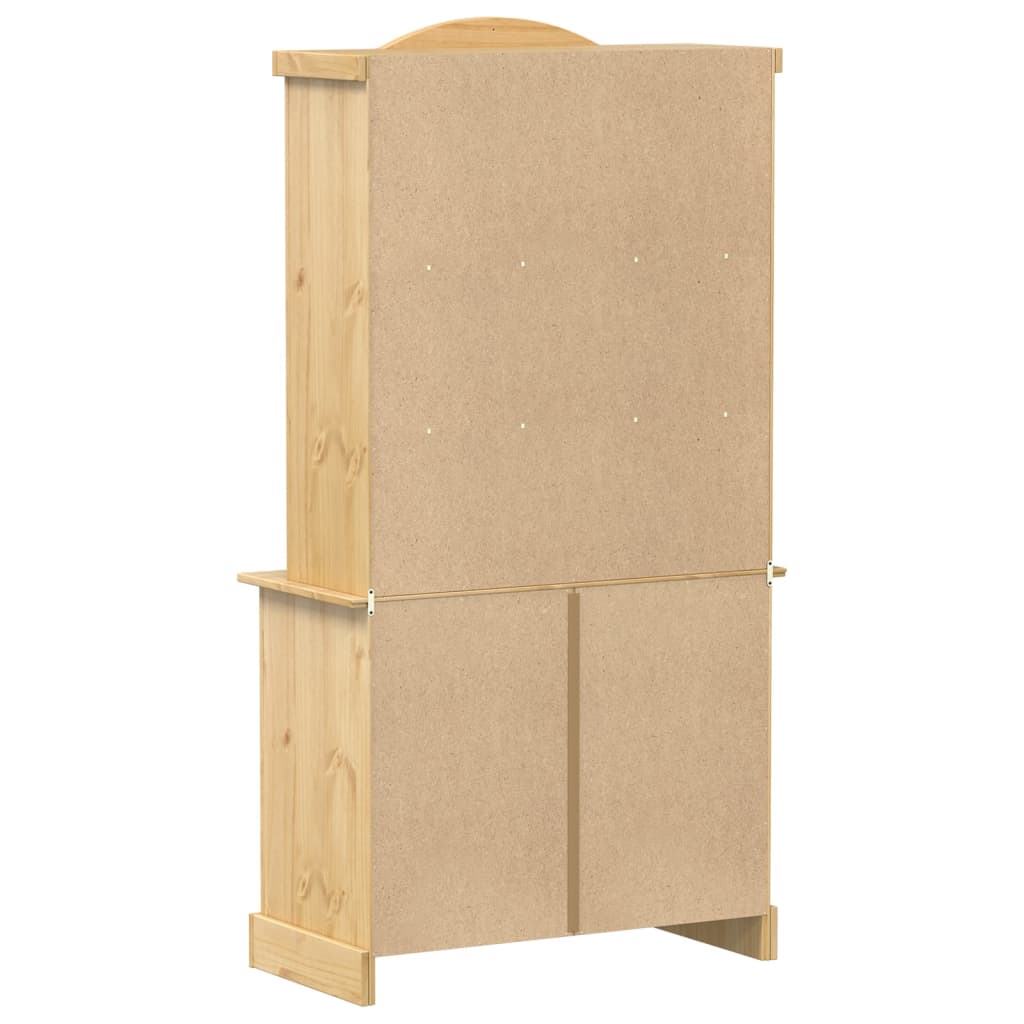 Vitrina sa staklom Corona 100 x 48,5 x 179 cm masivna borovina