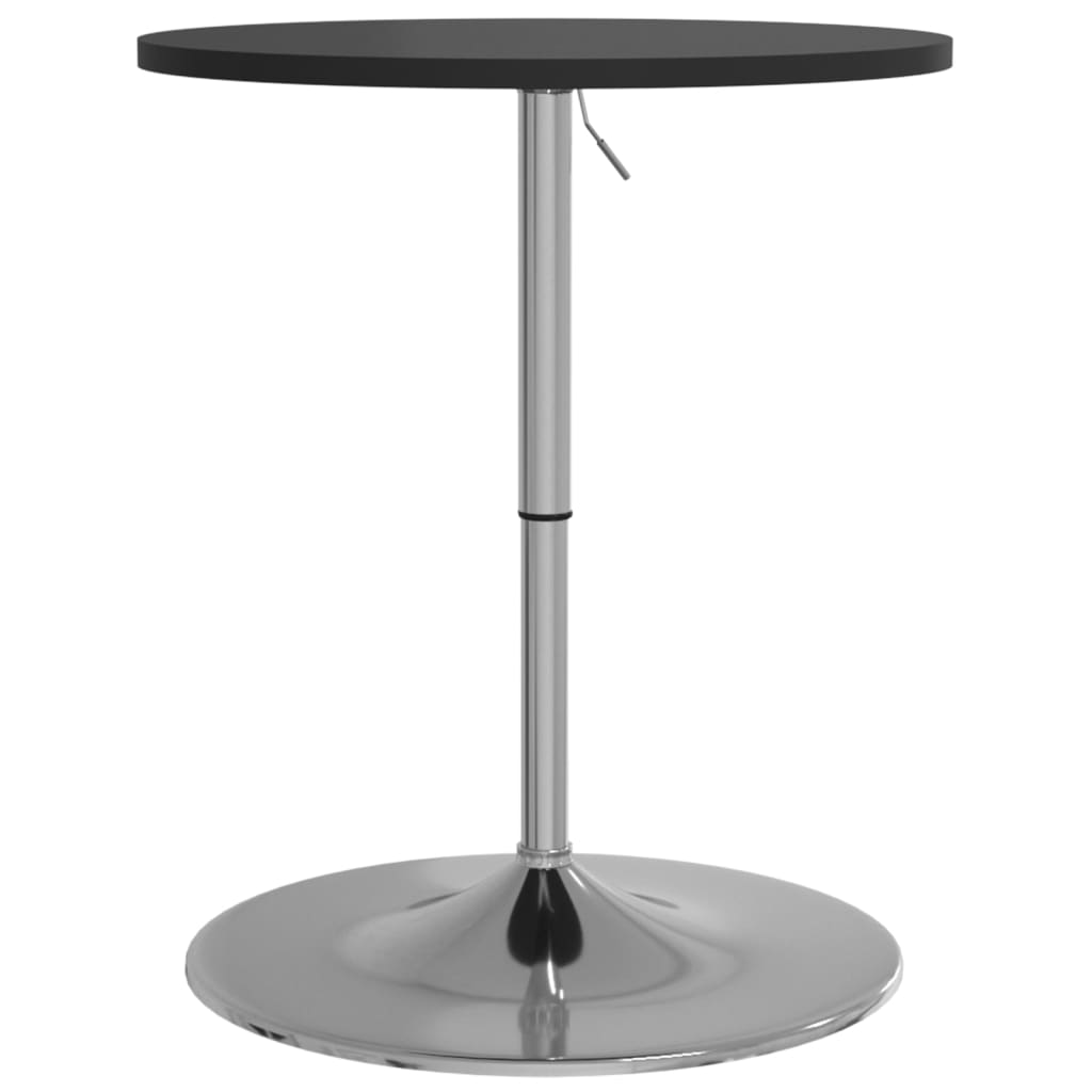 Barski stol crni 60x60x90cm konstruirano drvo i kromirani čelik