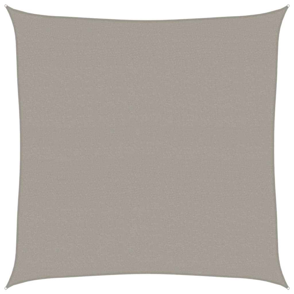 Jedro protiv sunca 160g/m² četvrtasto svjetlosivo 4,5x4,5m HDPE