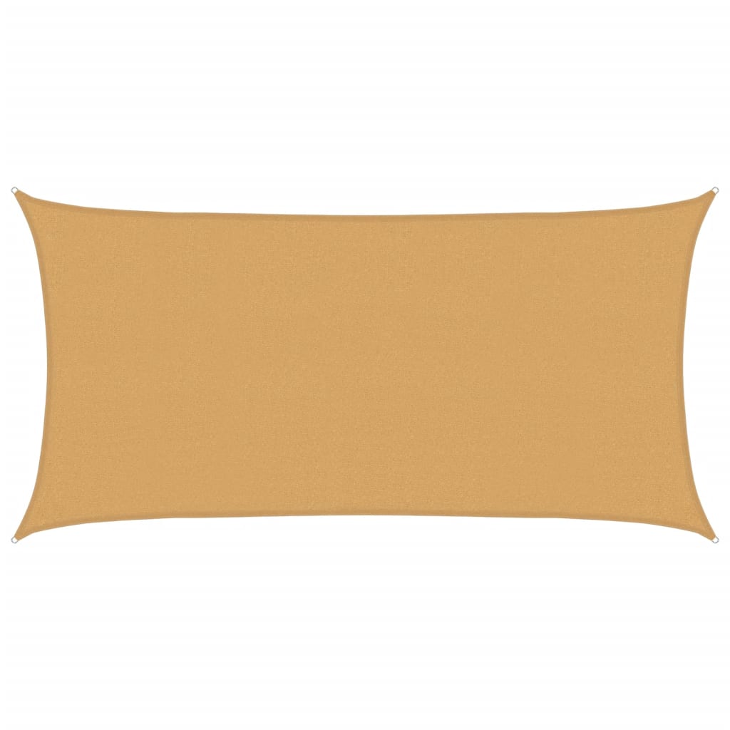 Jedro za zaštitu od sunca 160 g/m² pravokutno pijeska 2x4m HDPE