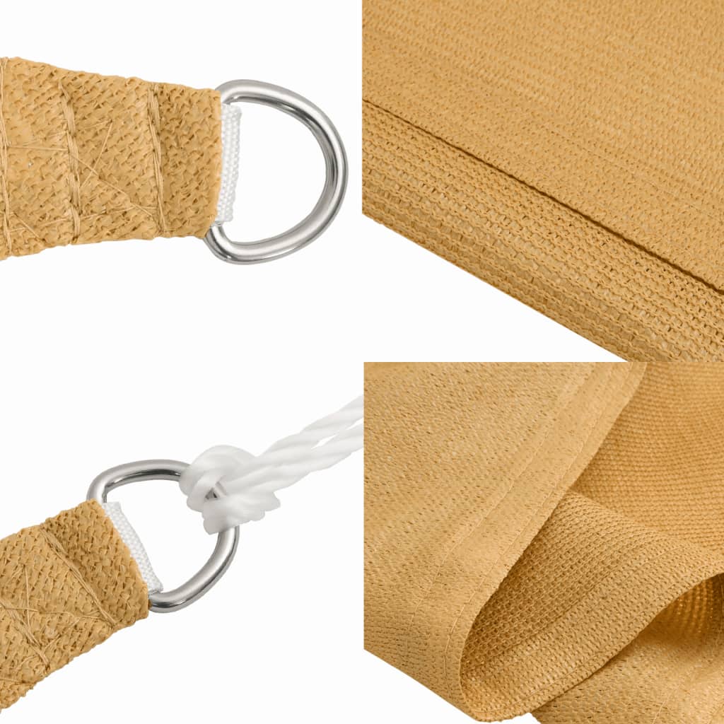 Jedro za zaštitu sunca 160 g/m² pravokutno pijeska 2,5x4m HDPE
