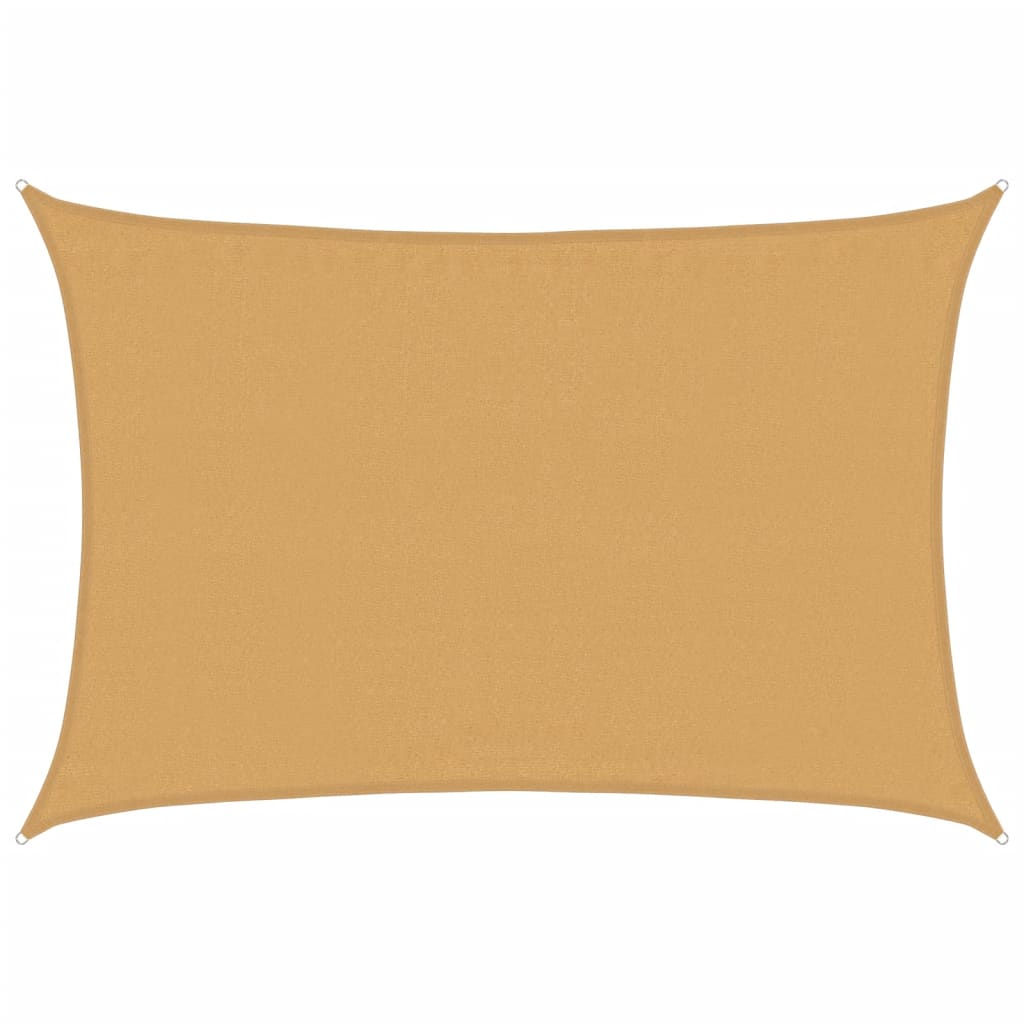 Jedro za zaštitu sunca 160g/m² pravokutno pijesak 3,5x4,5m HDPE
