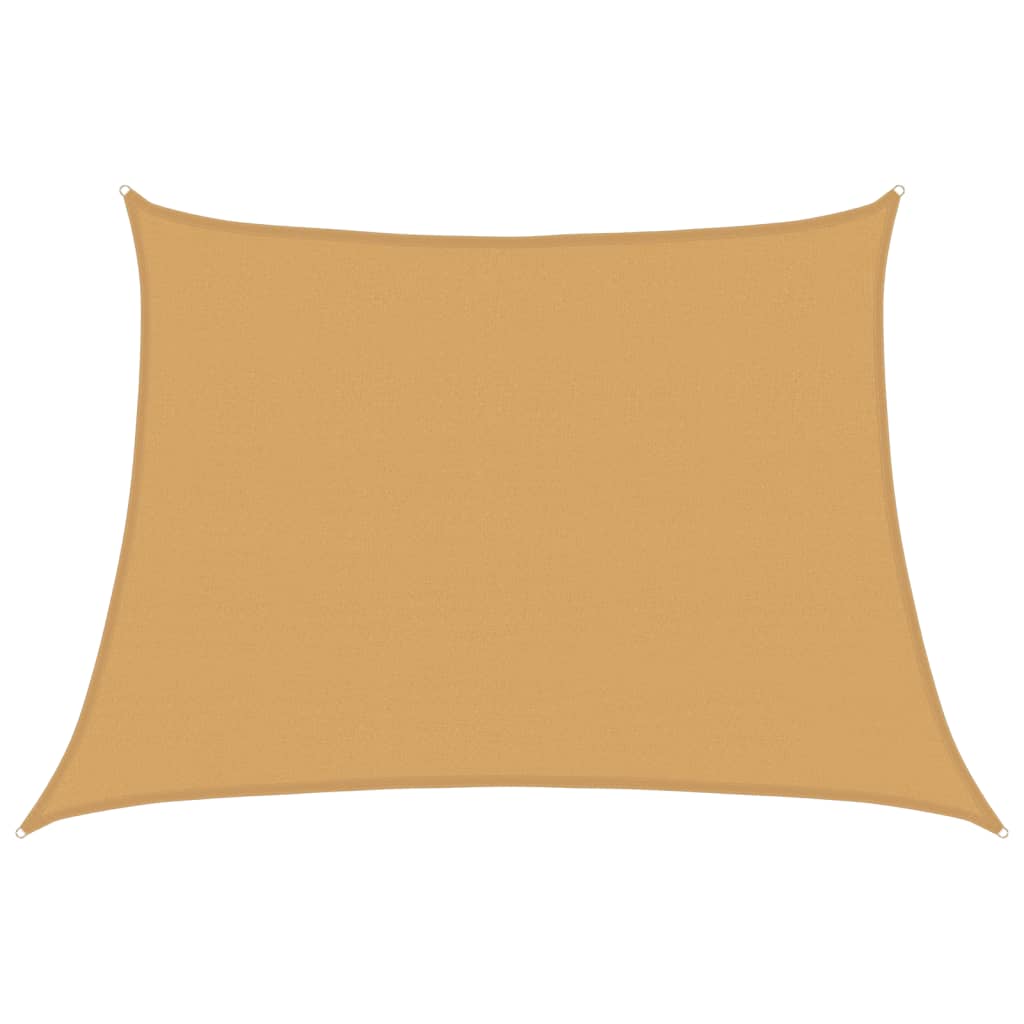 Jedro za zaštitu od sunca 160 g/m² Trapezoidni pijesak 4/5x3 m HDPE