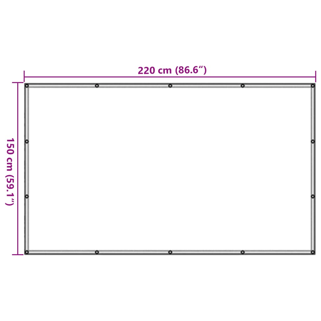 Mreža za prikolicu zelena 1,5x2,2 m HDPE