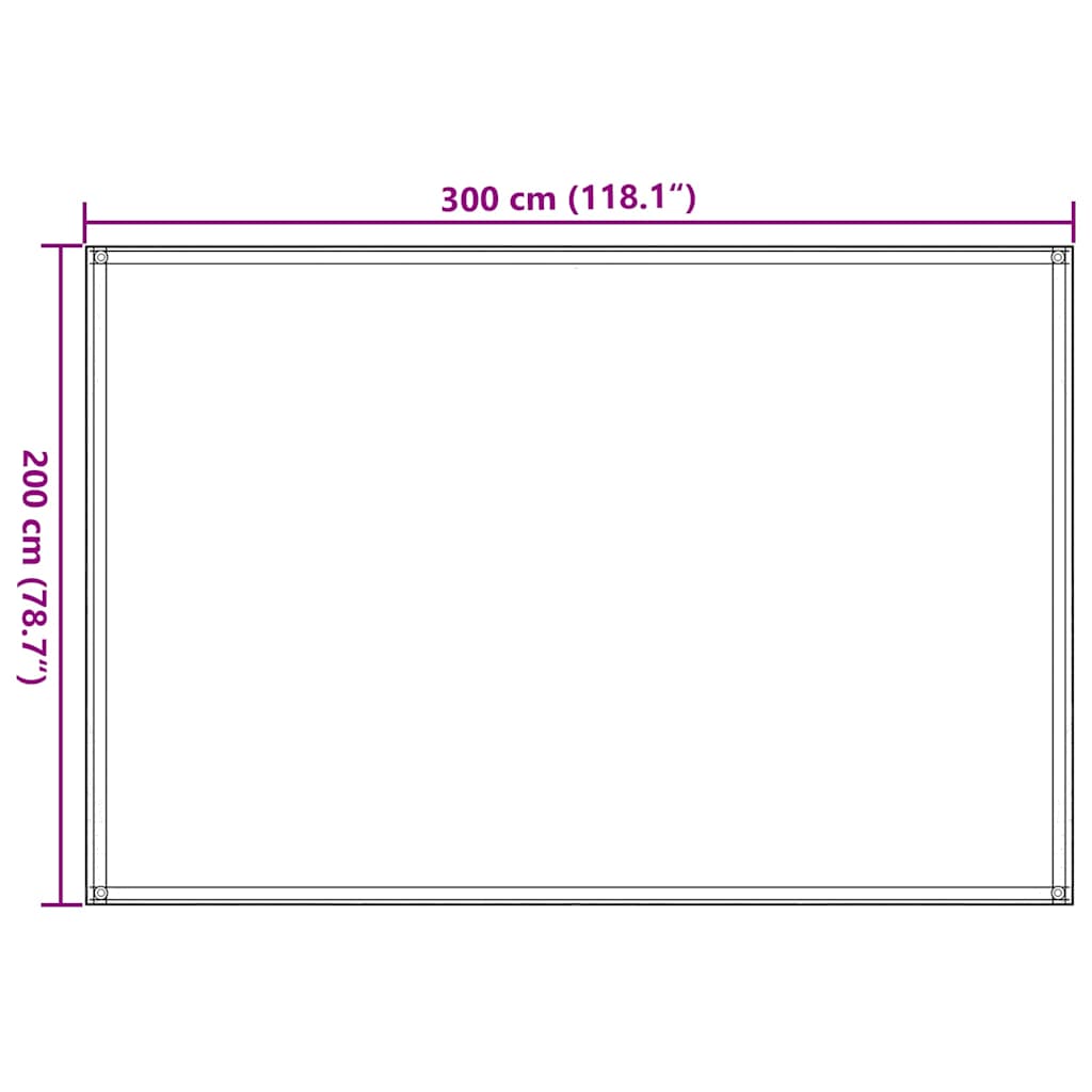 Tepih za šator svijetlozeleni 200 x 300 cm HDPE