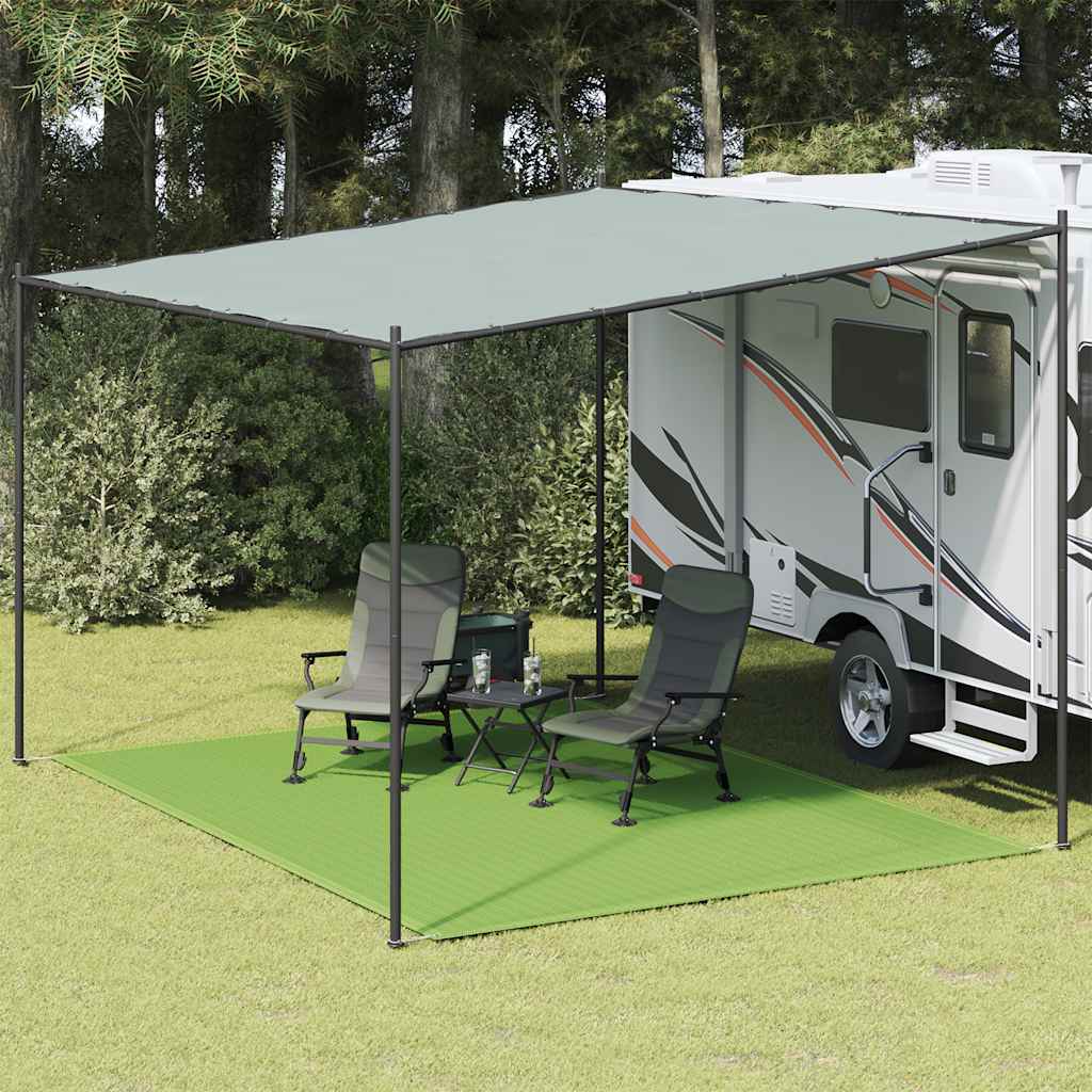 Tepih za šator svijetlozeleni 300 x 400 cm HDPE