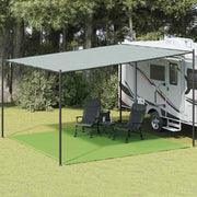Tepih za šator svijetlozeleni 400x400 cm HDPE