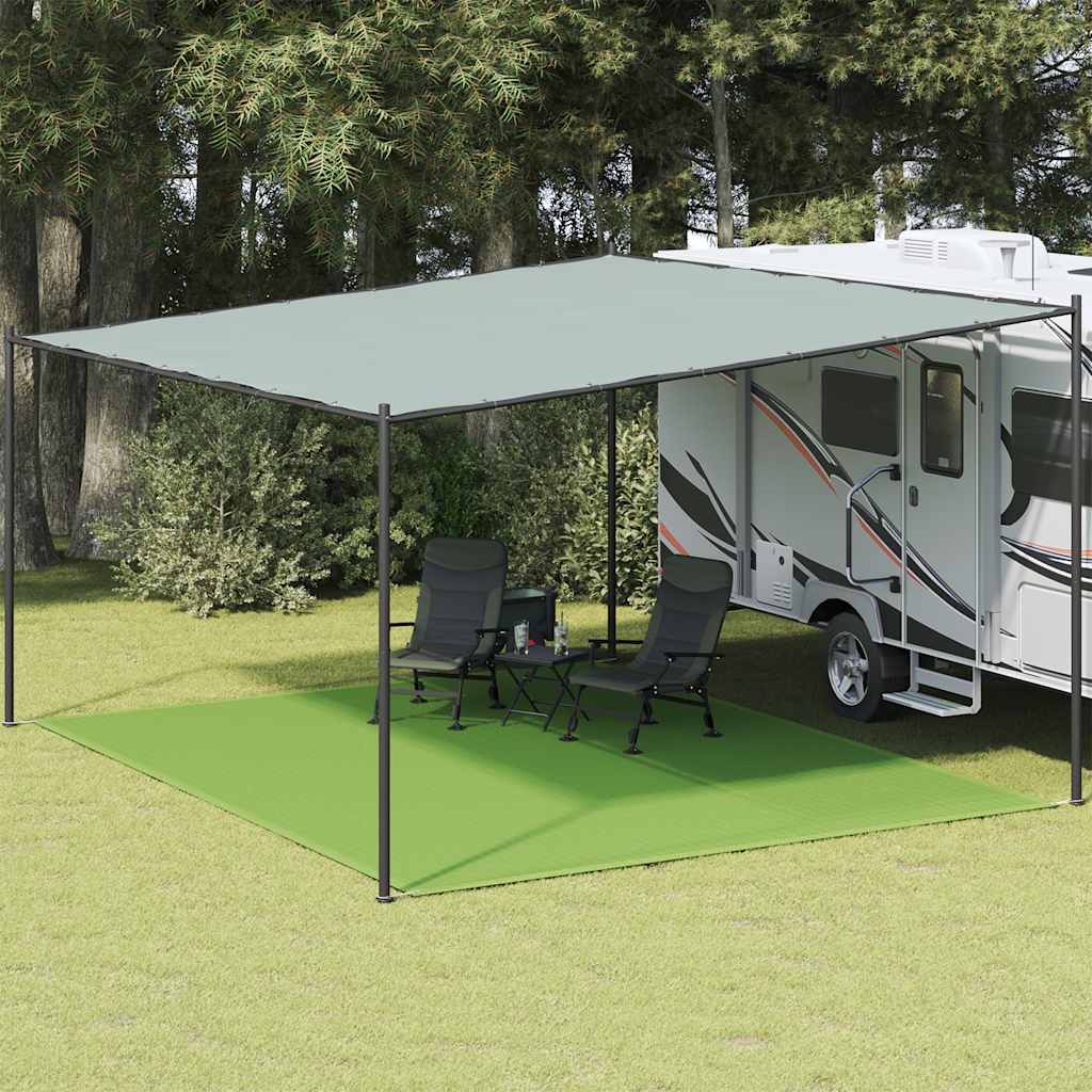 Tepih za šator svijetlozeleni 400 x 500 cm HDPE