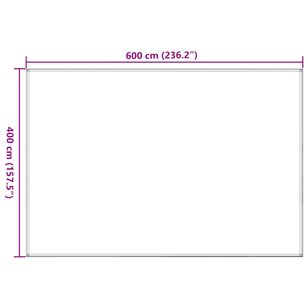 Tepih za šator svijetlozeleni 400 x 600 cm HDPE