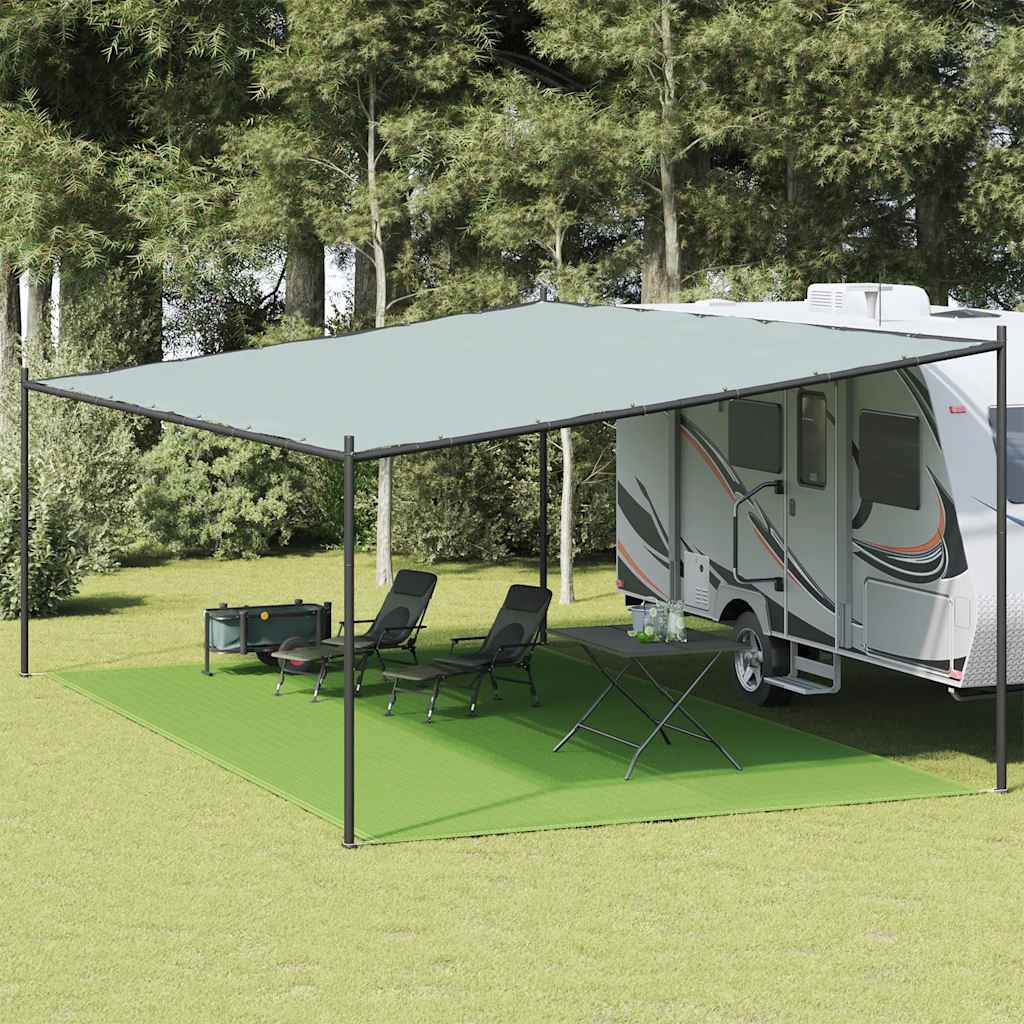 Tepih za šator svijetlozeleni 400 x 600 cm HDPE