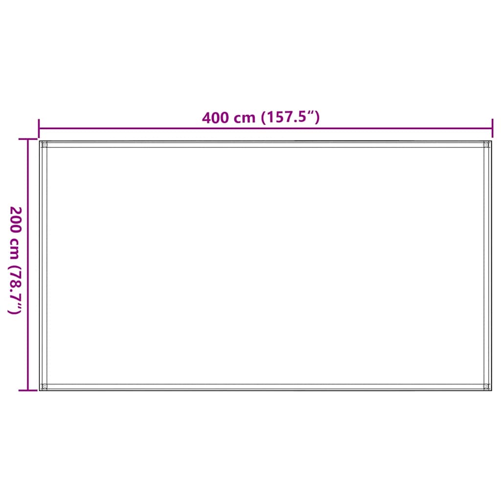 Tepih za šator boja pijeska 200 x 400 cm HDPE