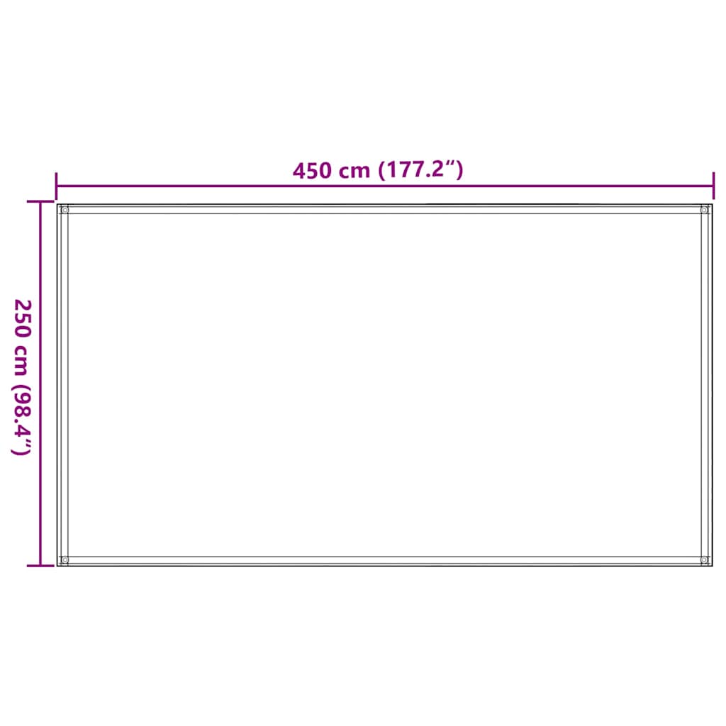 Tepih za šator boja pijeska 250 x 450 cm HDPE