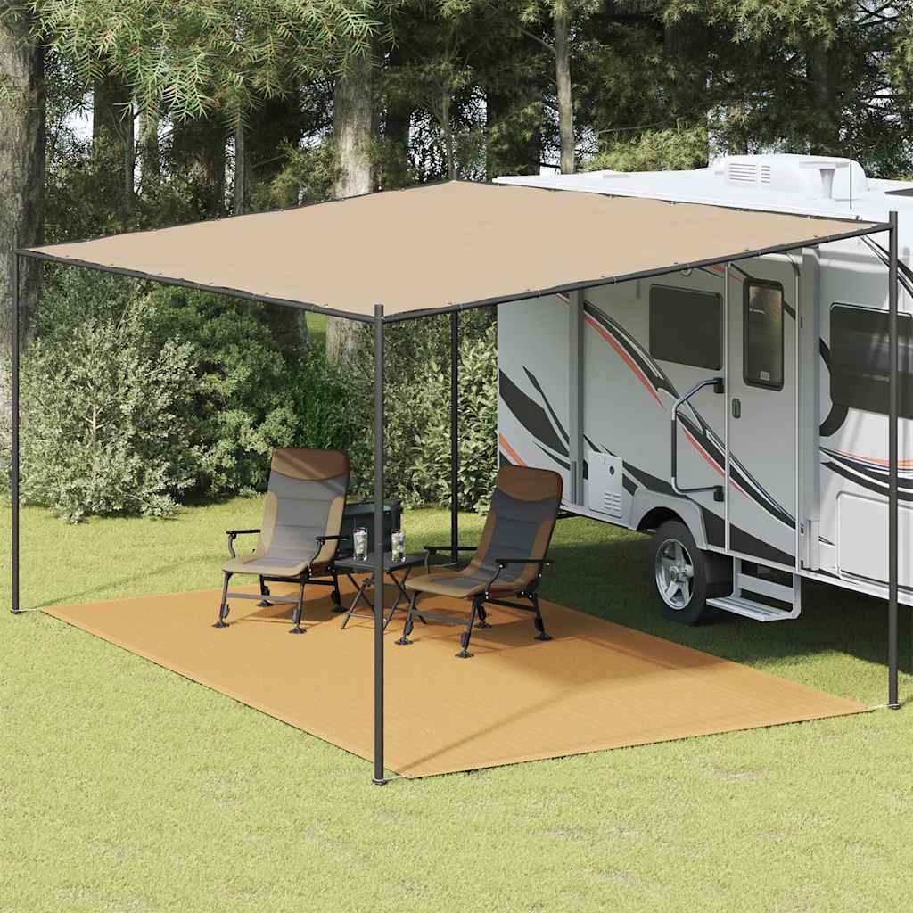 Tepih za šator boja pijeska 300 x 500 cm HDPE