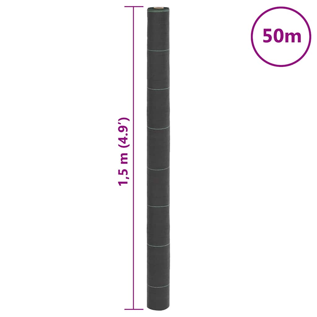 Opna protiv korova crni 1,5 x 50 m PP