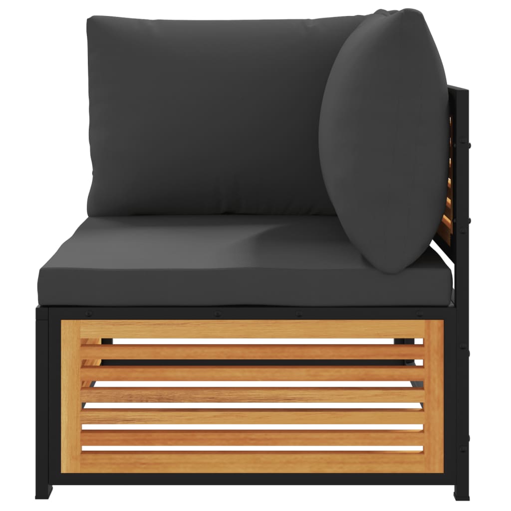 2-dijelni set vrtnih sofa s jastucima masivno bagremovo drvo