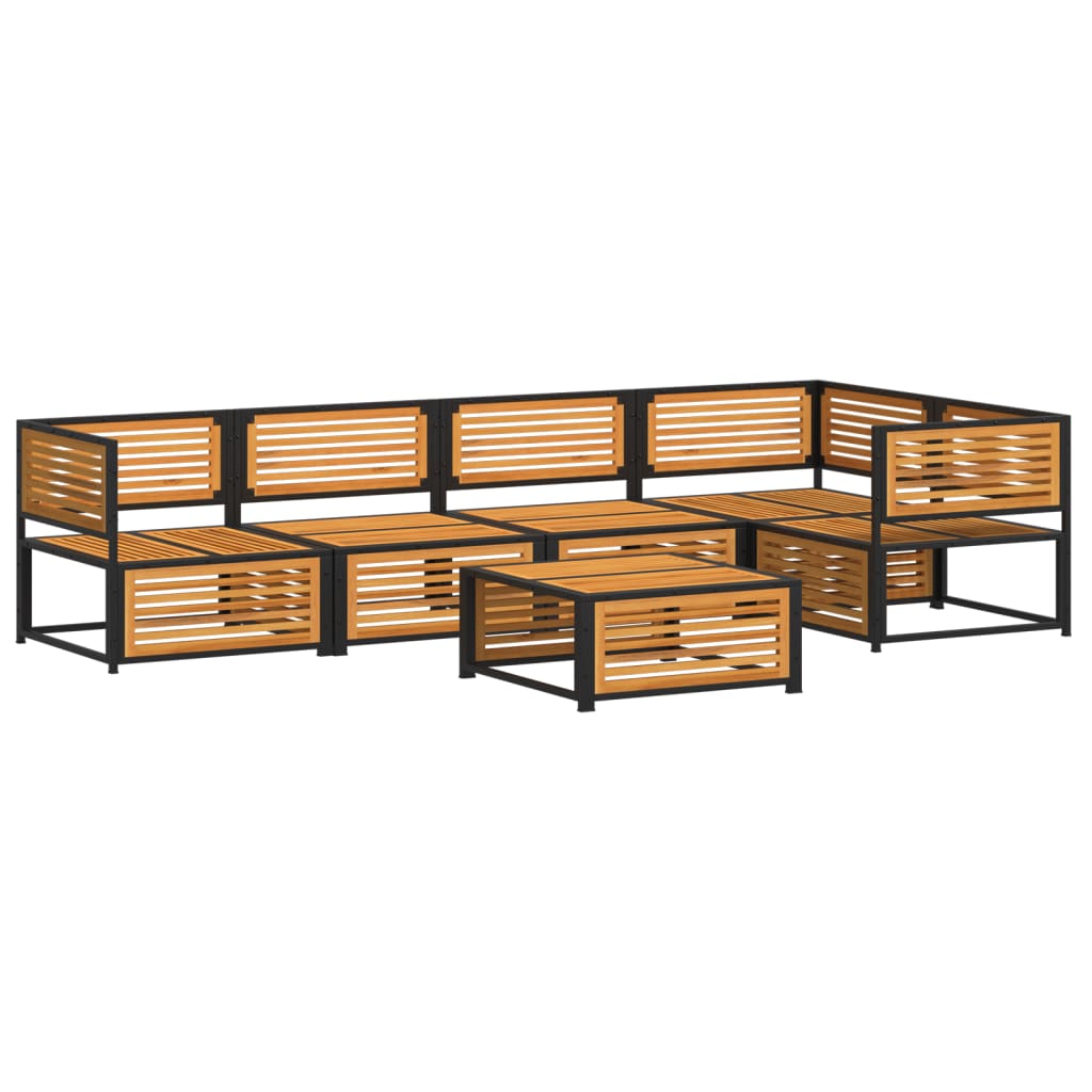 6-dijelna set vrtnih sofa s jastucima masivno bagremovo drvo