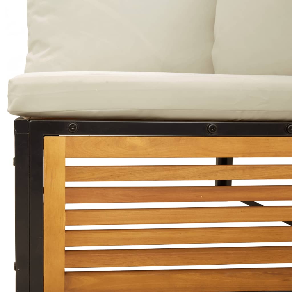 7-dijelni set vrtnih sofa s jastucima masivno bagremovo drvo