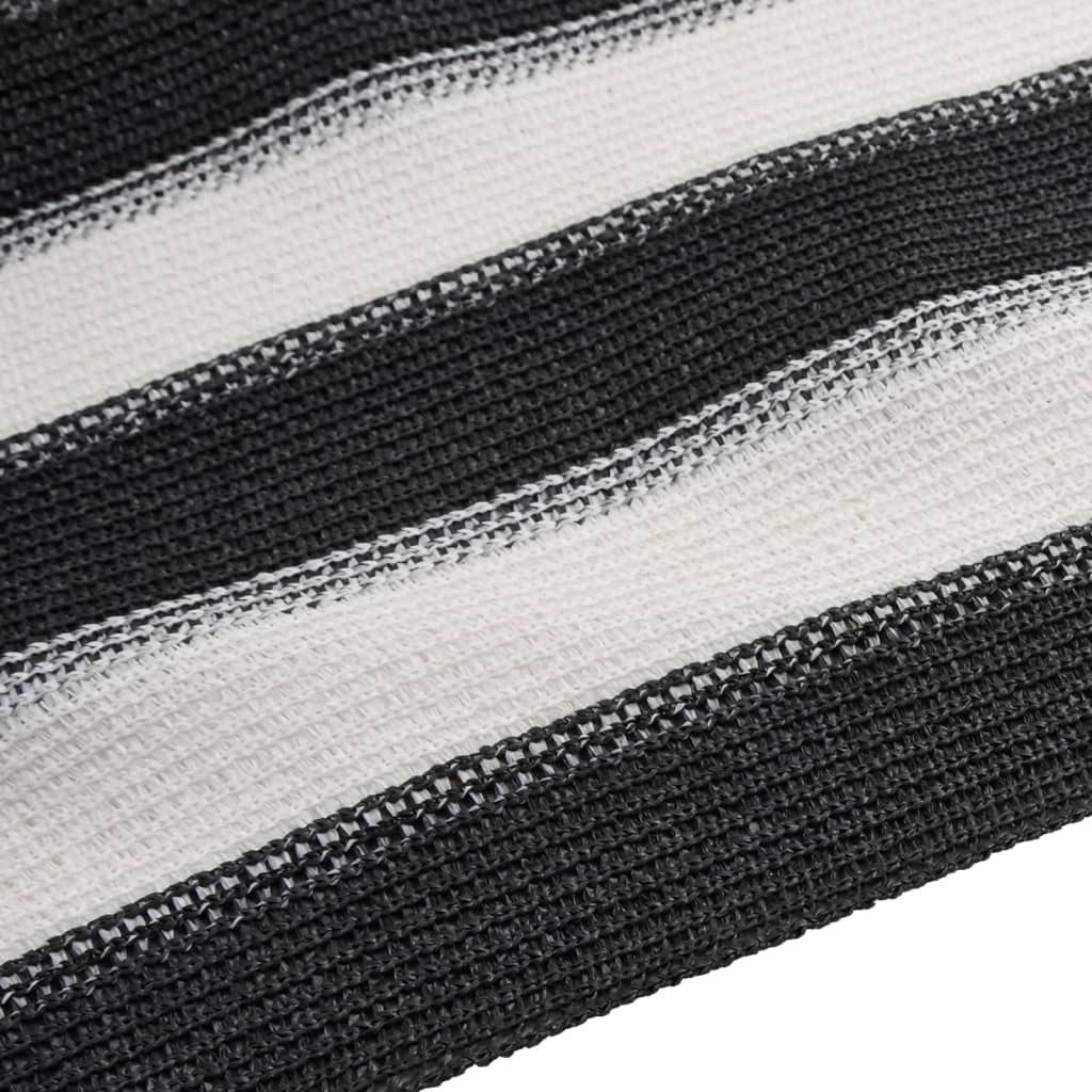 Mreža za privatnost antracit-bijela 1,8 x 10 m HDPE 75 g/m²