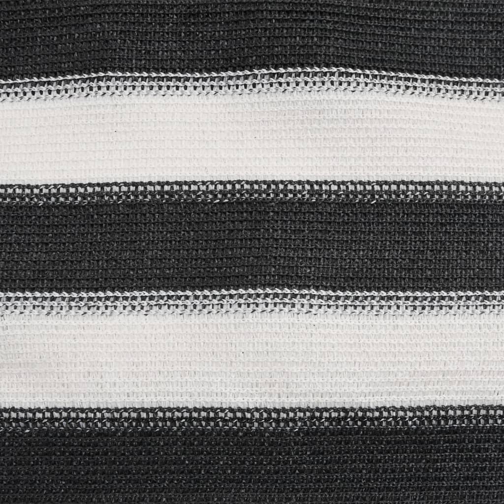 Mreža za privatnost antracit-bijela 1,5 x 50 m HDPE 150 g/m²