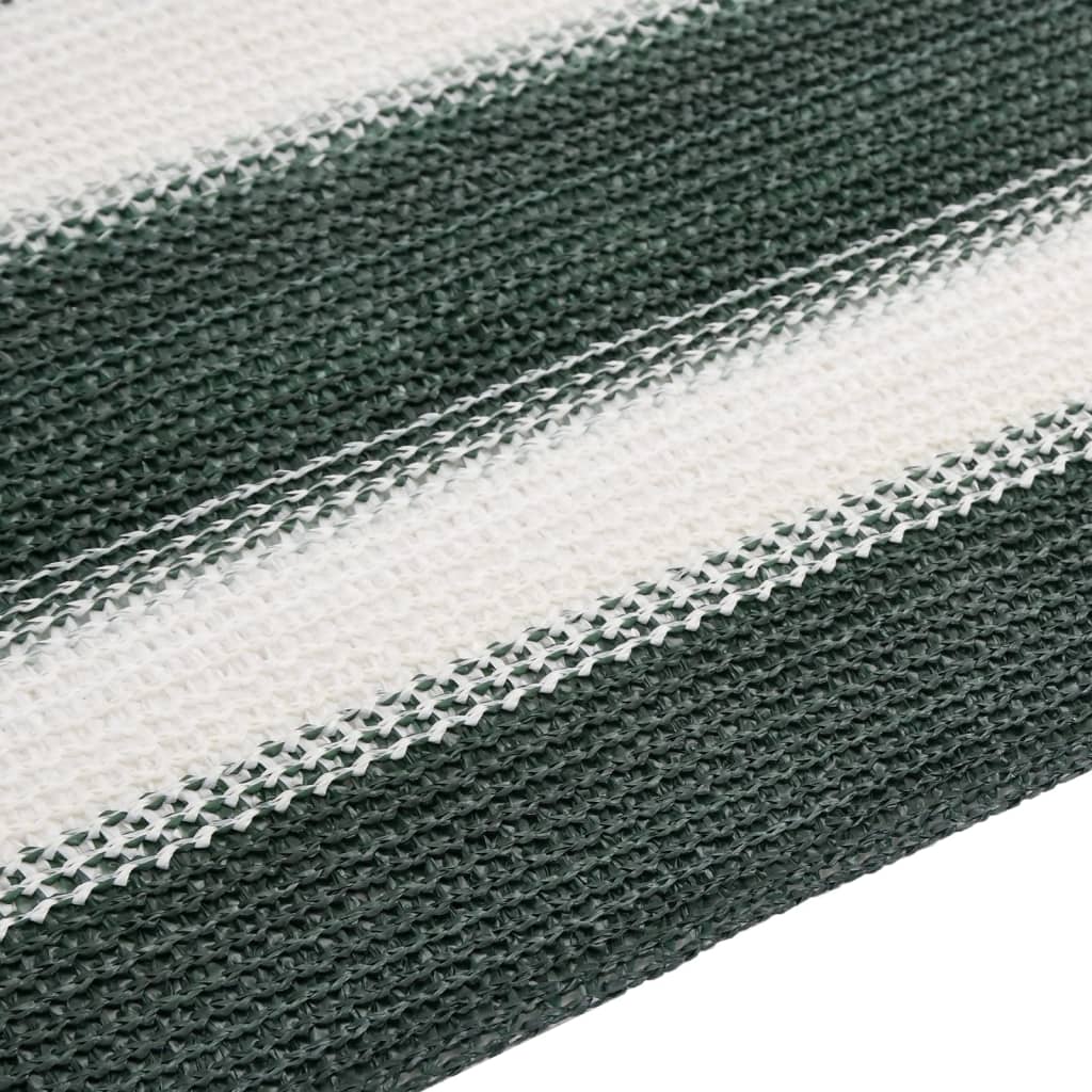 Mreža za privatnost zelena-bijela 1,8 x 10 m HDPE 75 g/m²