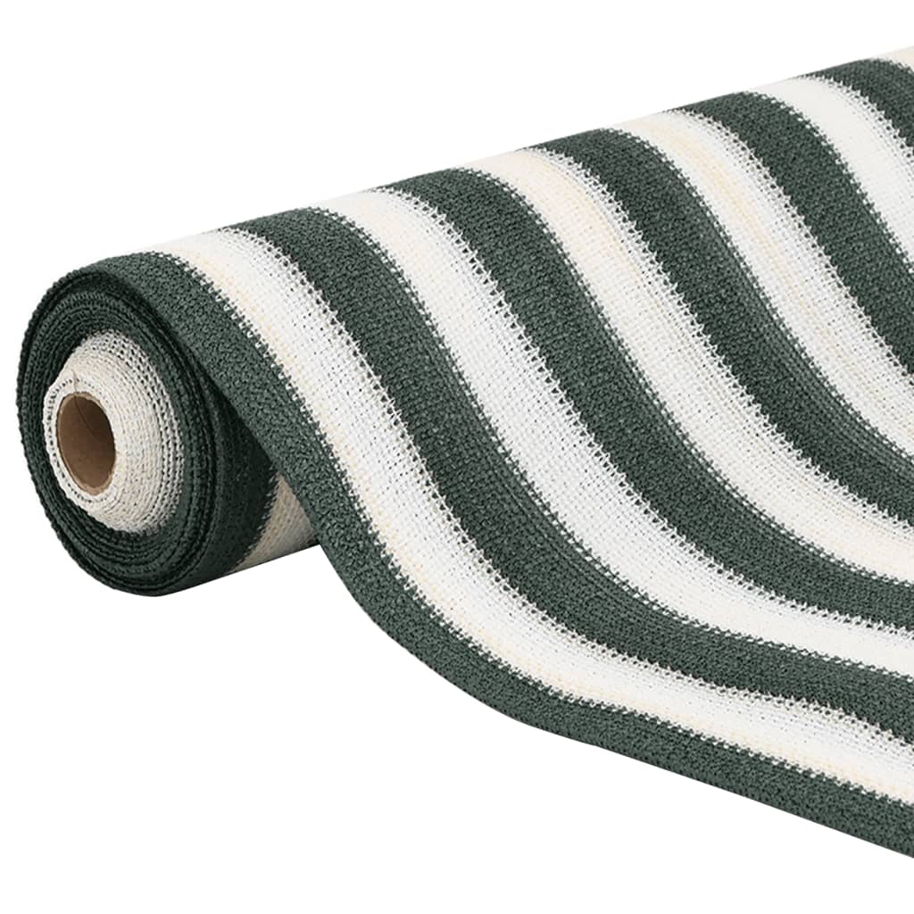 Mreža za privatnost zelena-bijela 1,5 x 10 m HDPE 150 g/m²