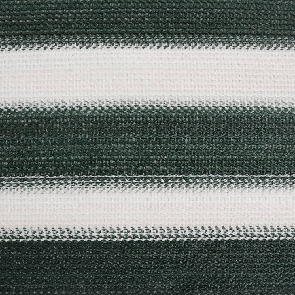 Mreža za privatnost zelena-bijela 1,5 x 25 m HDPE 150 g/m²