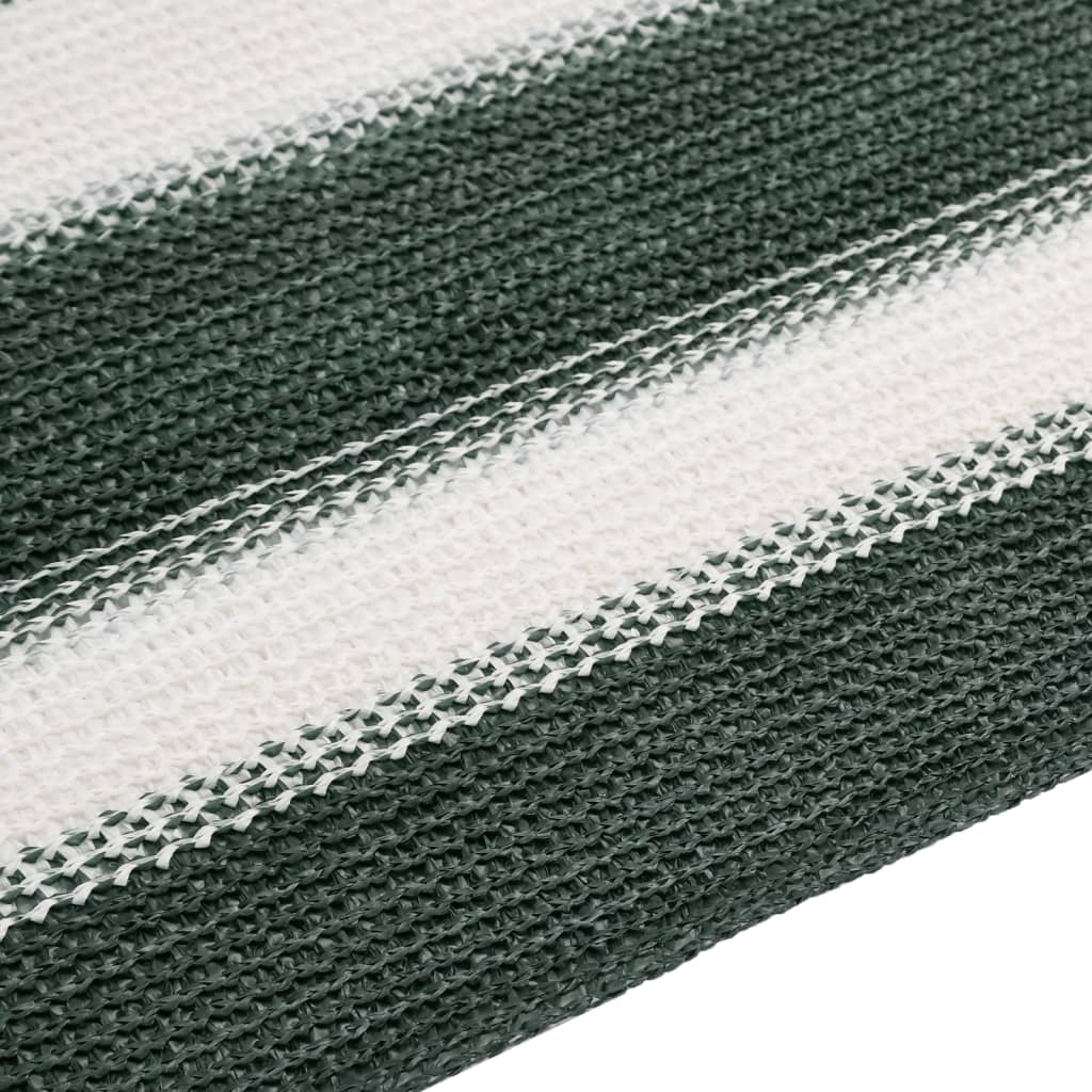 Mreža za privatnost zelena-bijela 1,5 x 25 m HDPE 195 g/m²