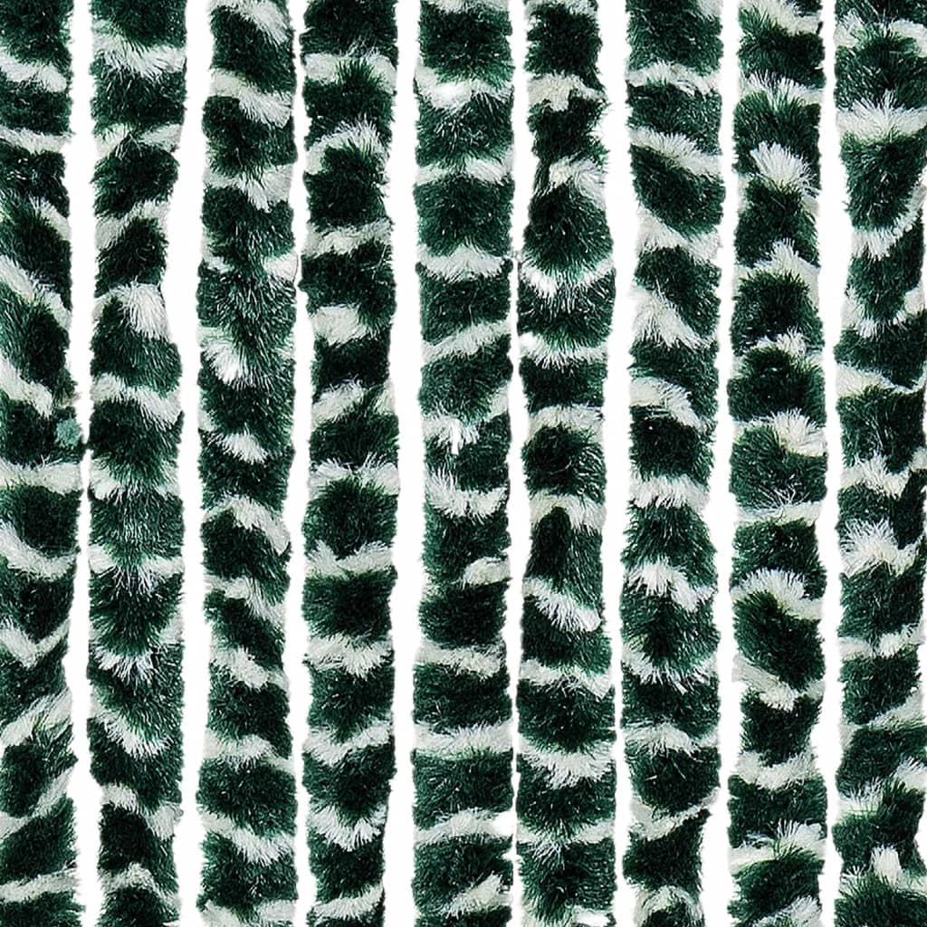 Zastor protiv muha zelena i bijela 118 x 220 cm od šenila