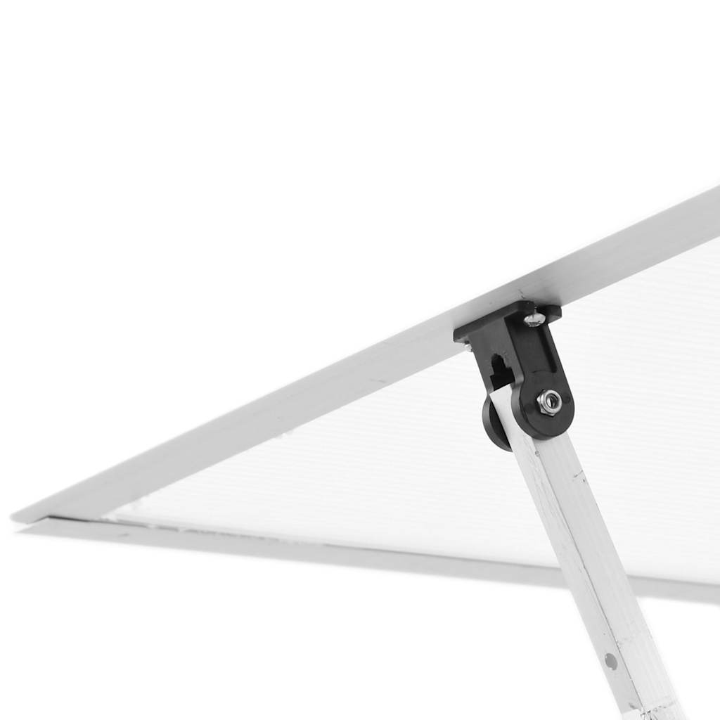 Staklenik s okvirom srebrni 169 x 58 x 195 cm aluminijski