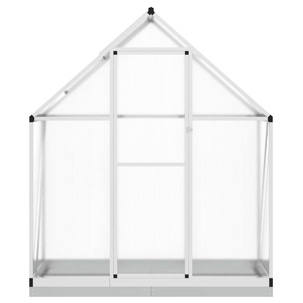 Staklenik s okvirom srebrni 169 x 58 x 202 cm aluminijski