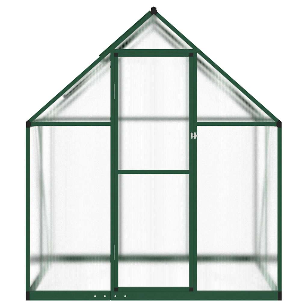 Staklenik s okvirom zeleni 169 x 114 x 195 cm aluminijski
