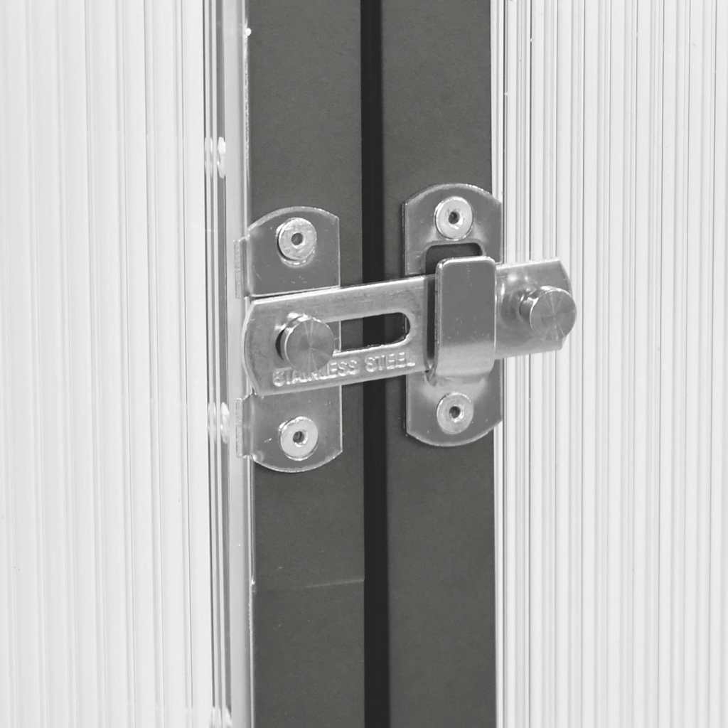 Staklenik s okvirom antracit 169 x 169 x 195 cm aluminijski