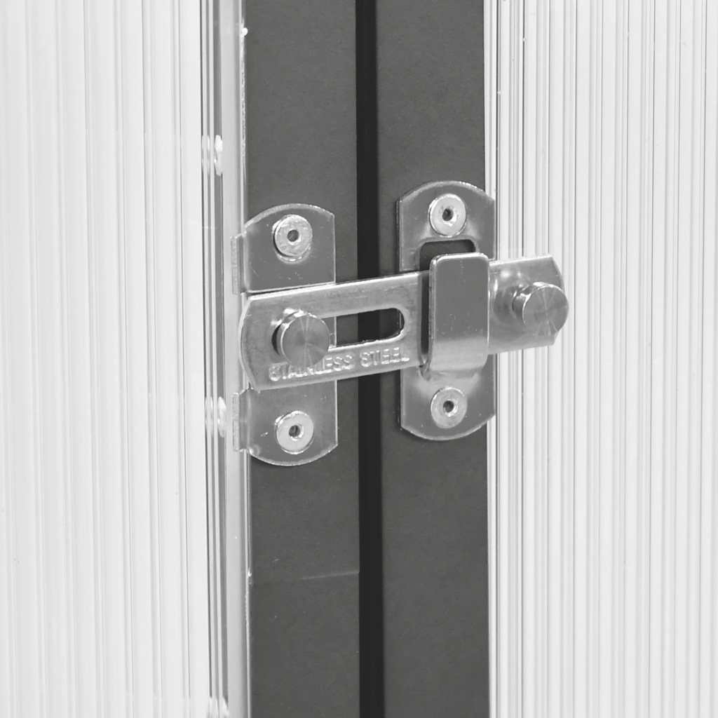 Staklenik s okvirom antracit 224 x 169 x 195 cm aluminijski