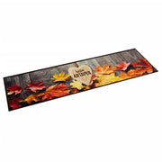 Kuhinjski tepih perivi s jesenskim uzorkom 60x300 cm baršunasti