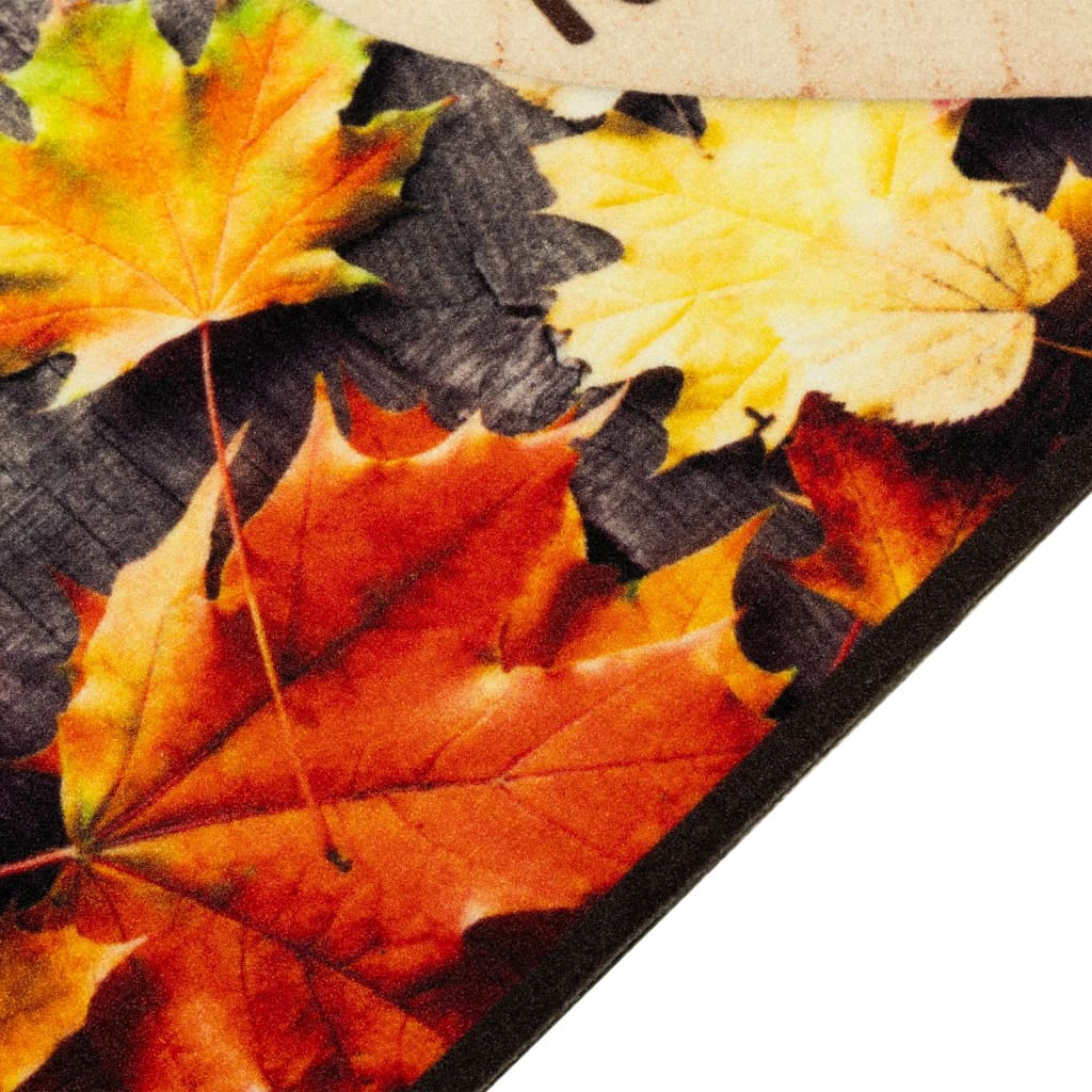 Kuhinjski tepih perivi s jesenskim uzorkom 60x300 cm baršunasti