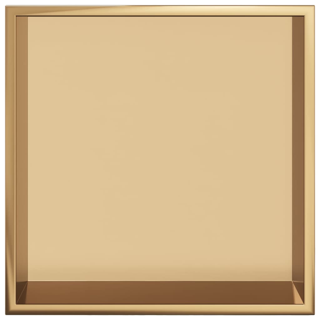 Niša za tuš boje poliranog zlata 32x32x9 cm nehrđajući čelik