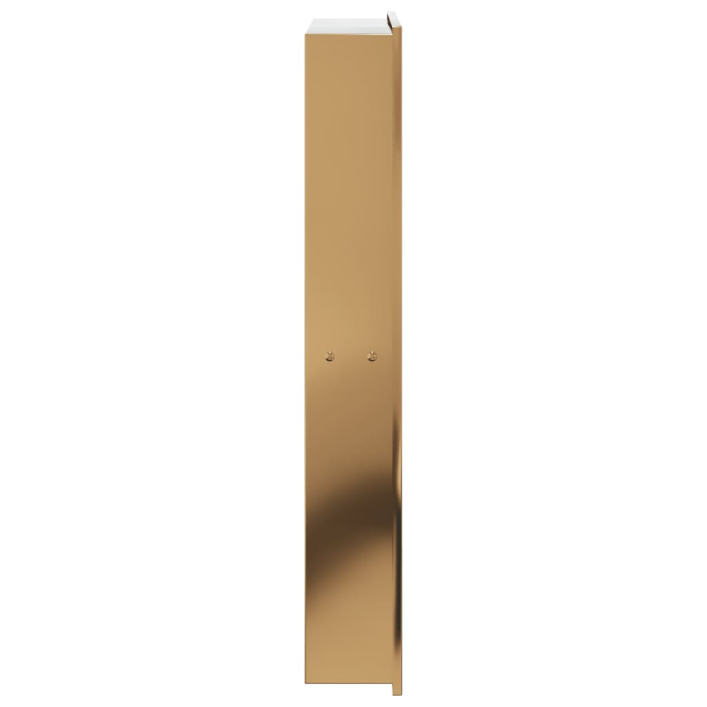 Niša za tuš boje poliranog zlata 32x62x9 cm nehrđajući čelik