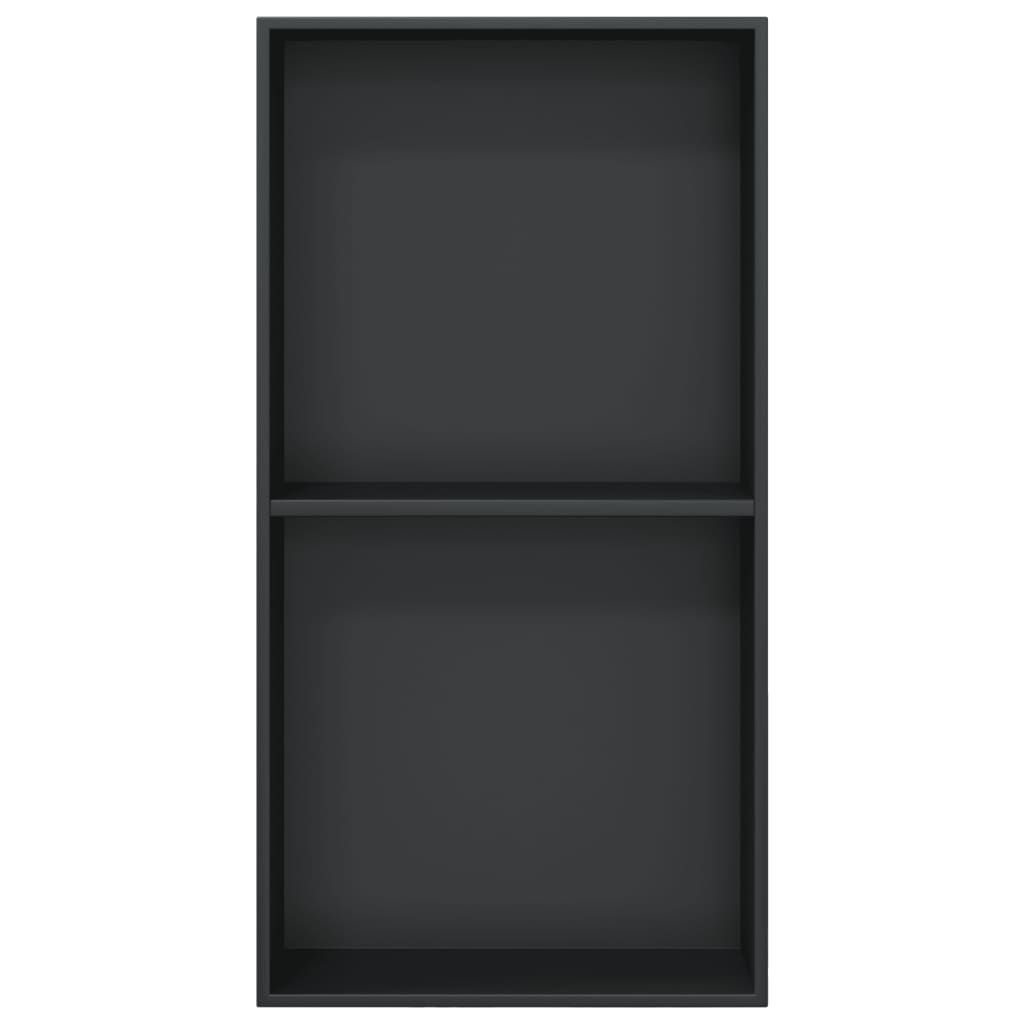 Niša za tuš mat crna 32x62x9 cm nehrđajući čelik