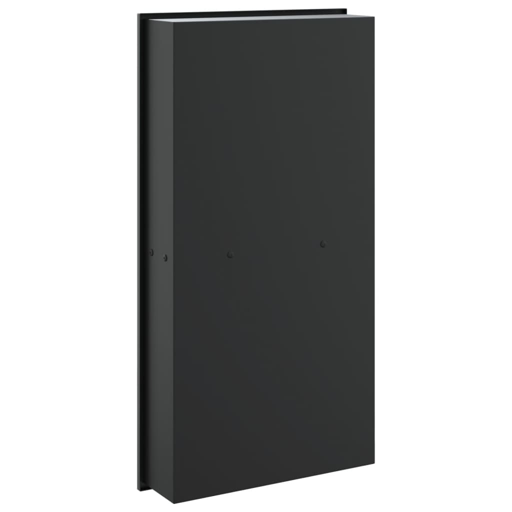Niša za tuš mat crna 32x62x9 cm nehrđajući čelik